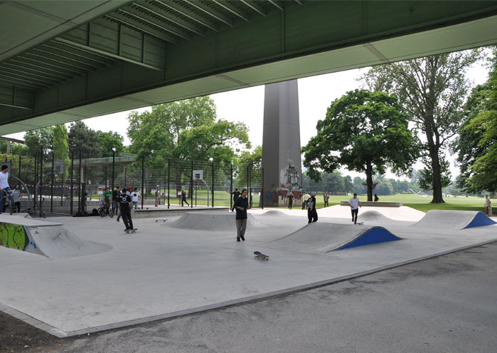 Skatepark unter der Zoobrücke